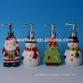 Árvore de Natal personalizada em forma de dispensador de cerâmica loção, garrafas de loção decorativa